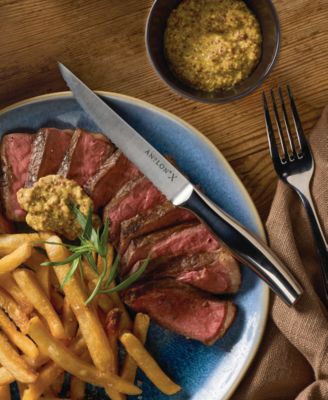 X 4-Piece Stainless Steel 5" Steak Knife Set