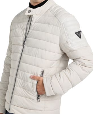 Men's Lightweight Quilted Jacket with Moto Detail