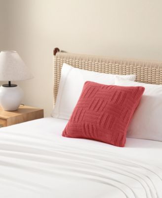 Chain Basket Knit Decorative Pillow, 20&amp;quot; x 20&amp;quot;