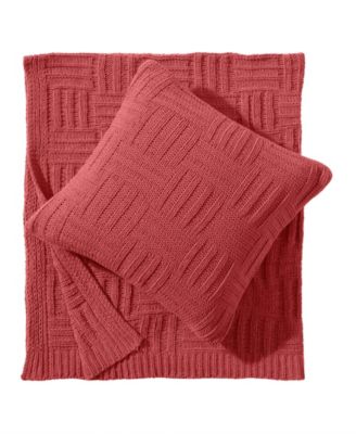 Chain Basket Knit Throw, 60&amp;quot; X 50&amp;quot;