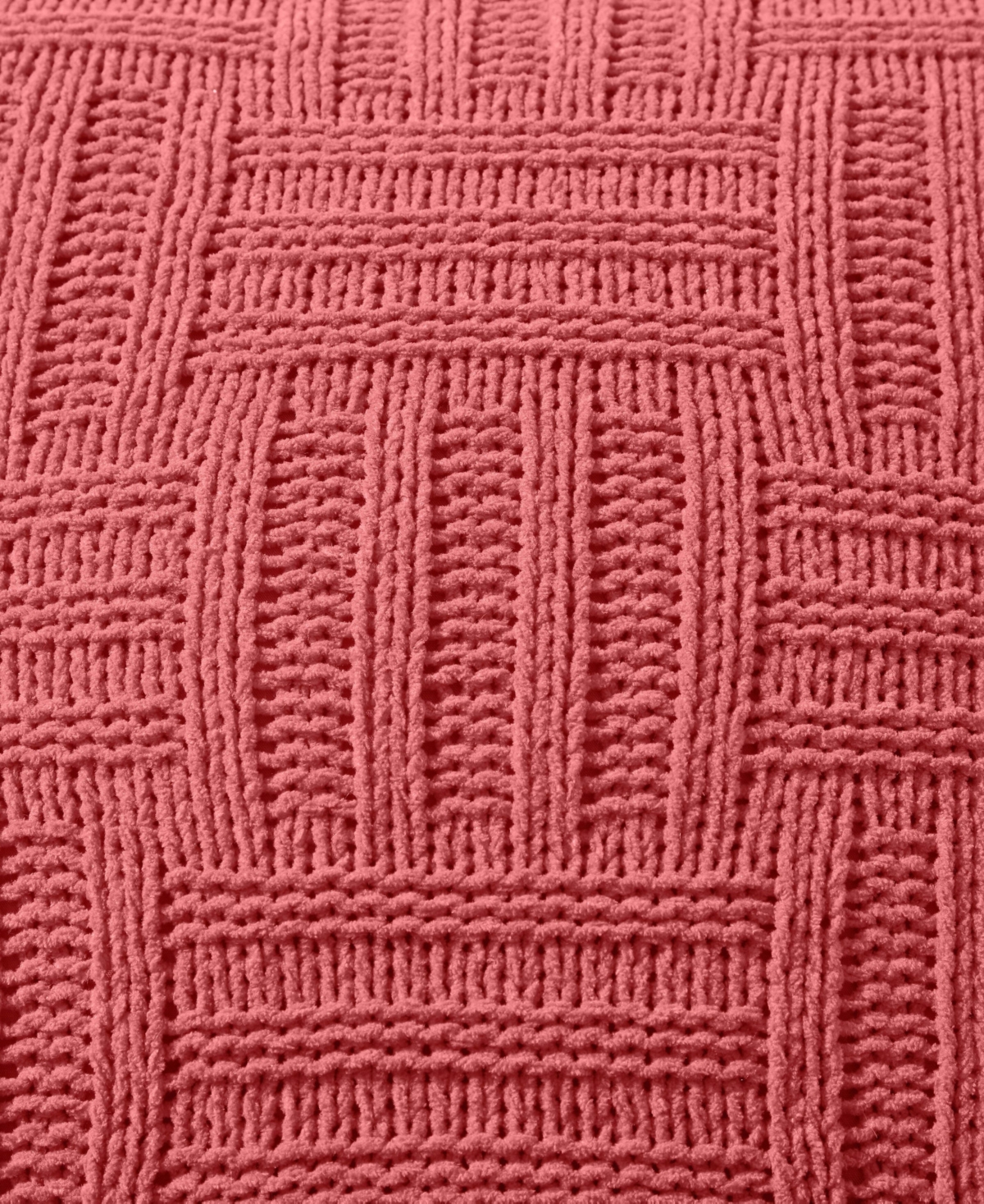 Tommy Bahama Home Chain Basket Knit Decorative Pillow, 20" X 20" In Rose Coral