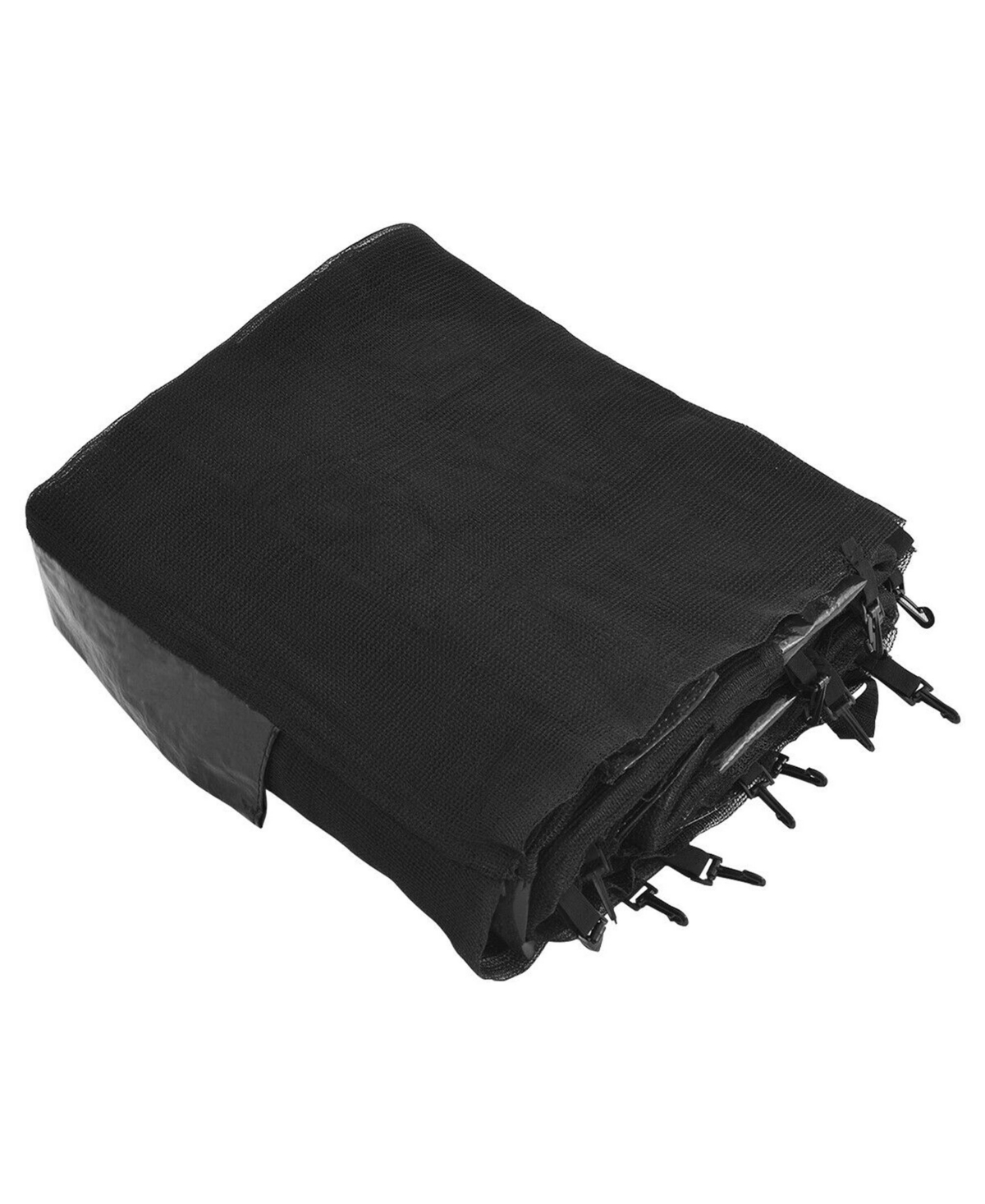 12FT Replacement Trampoline Safety Enclosure Net w/ Zipper & Buckle for 8 Poles - Black