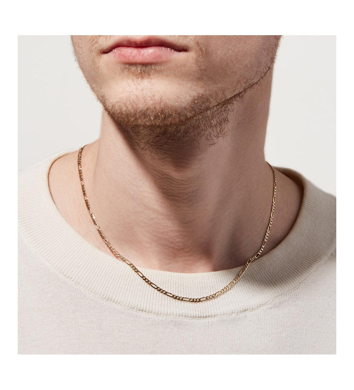 Ana Luisa Figaro Chain Necklace - Leo Regular Short - gold