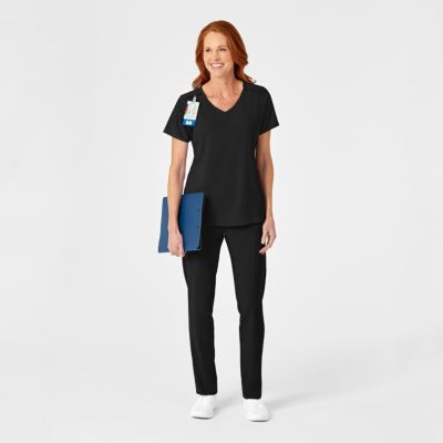 RENEW Women's Mock Wrap Scrub Top