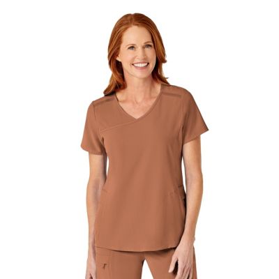 RENEW Women's Mock Wrap Scrub Top