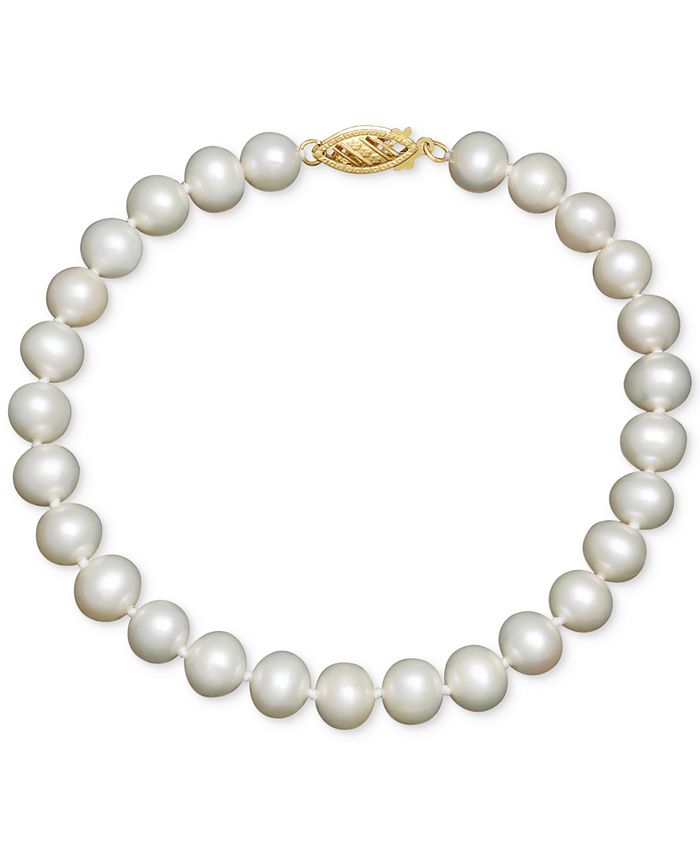 Honora - Cultured Freshwater Pearl Bracelet in 14k Gold (8-9mm)