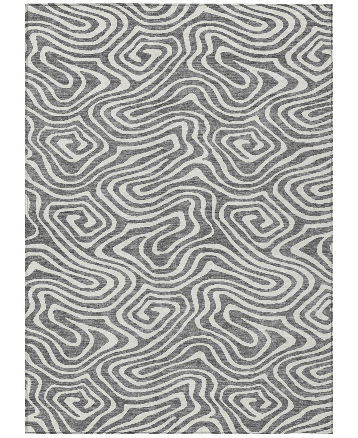 Addison Chantille Machine Washable Acn1020 9'x12' Area Rug In Gray