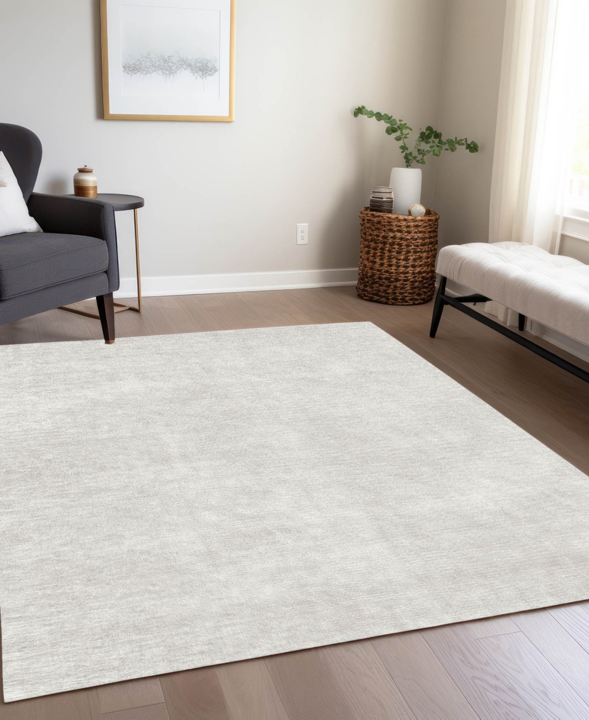 Addison Chantille Machine Washable Acn1018 8'x10' Area Rug In Ivory
