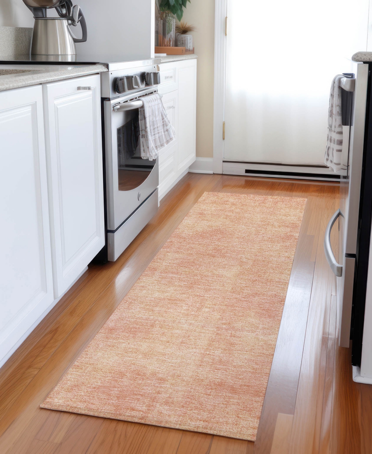 Addison Chantille Machine Washable Acn1018 2'3''x7'6'' Runner Area Rug In Peach