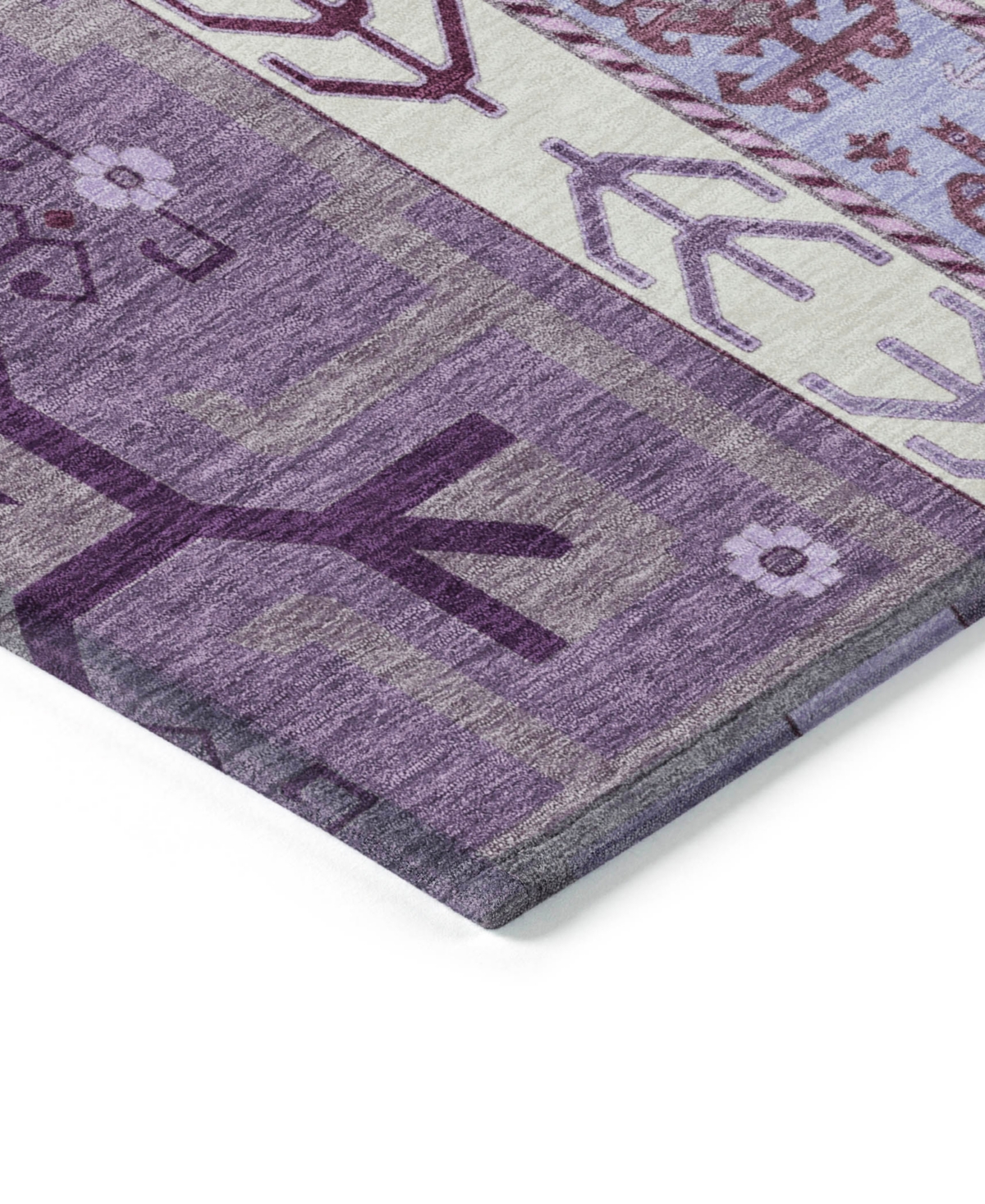 Addison Chantille Machine Washable Acn1015 9'x12' Area Rug In Purple