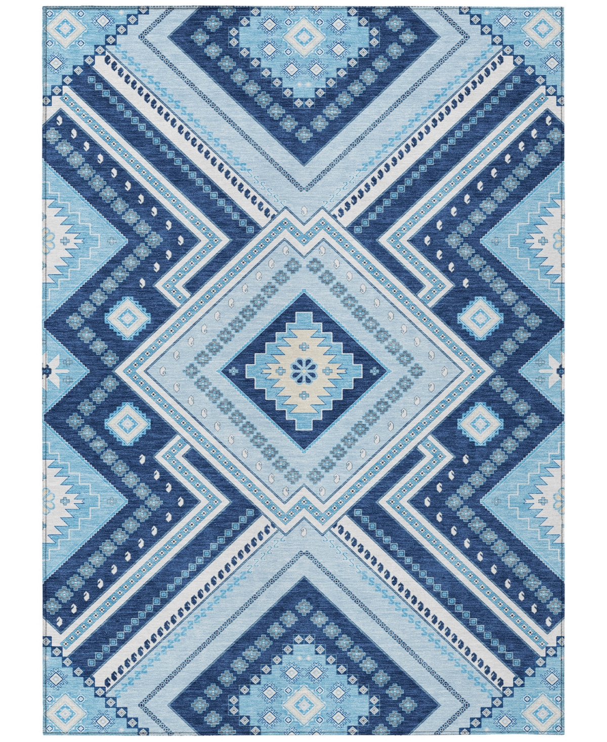 Addison Chantille Machine Washable Acn1010 8'x10' Area Rug In Navy