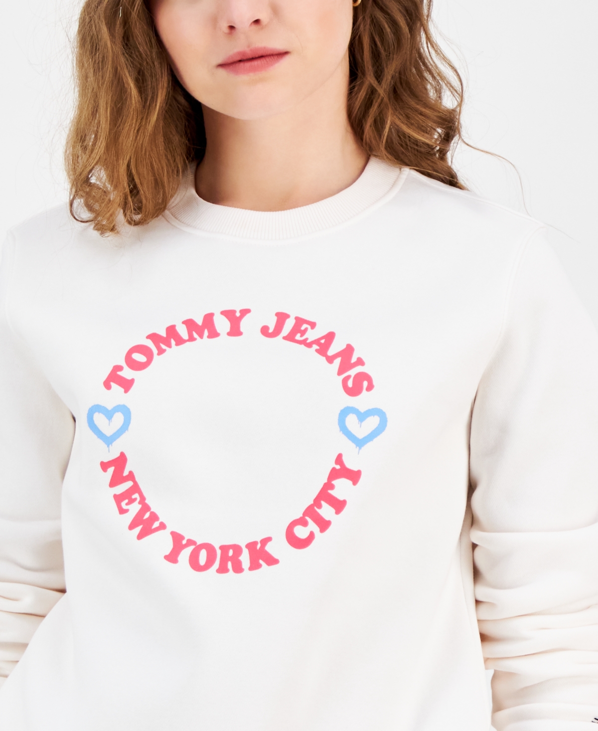 Tommy Jeans Women's X Nyc Crewneck Sweatshirt In Ancient White