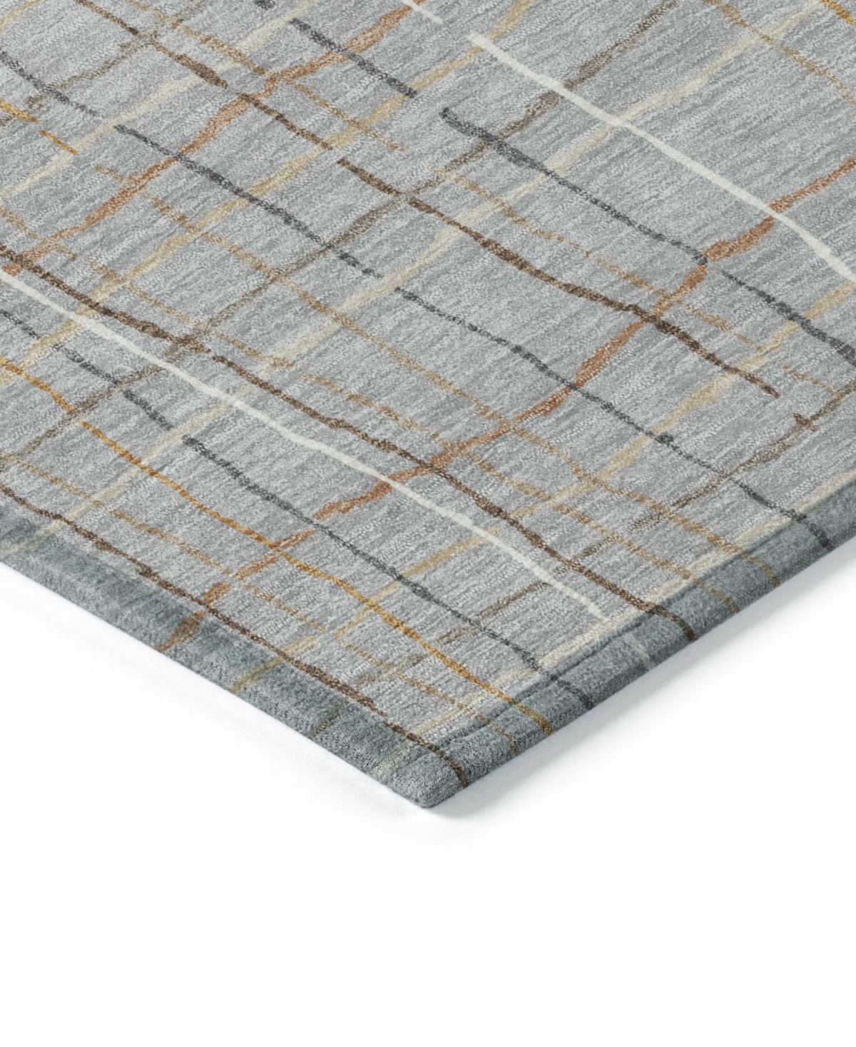 Addison Chantille Machine Washable Acn998 5'x7'6" Area Rug In Gray