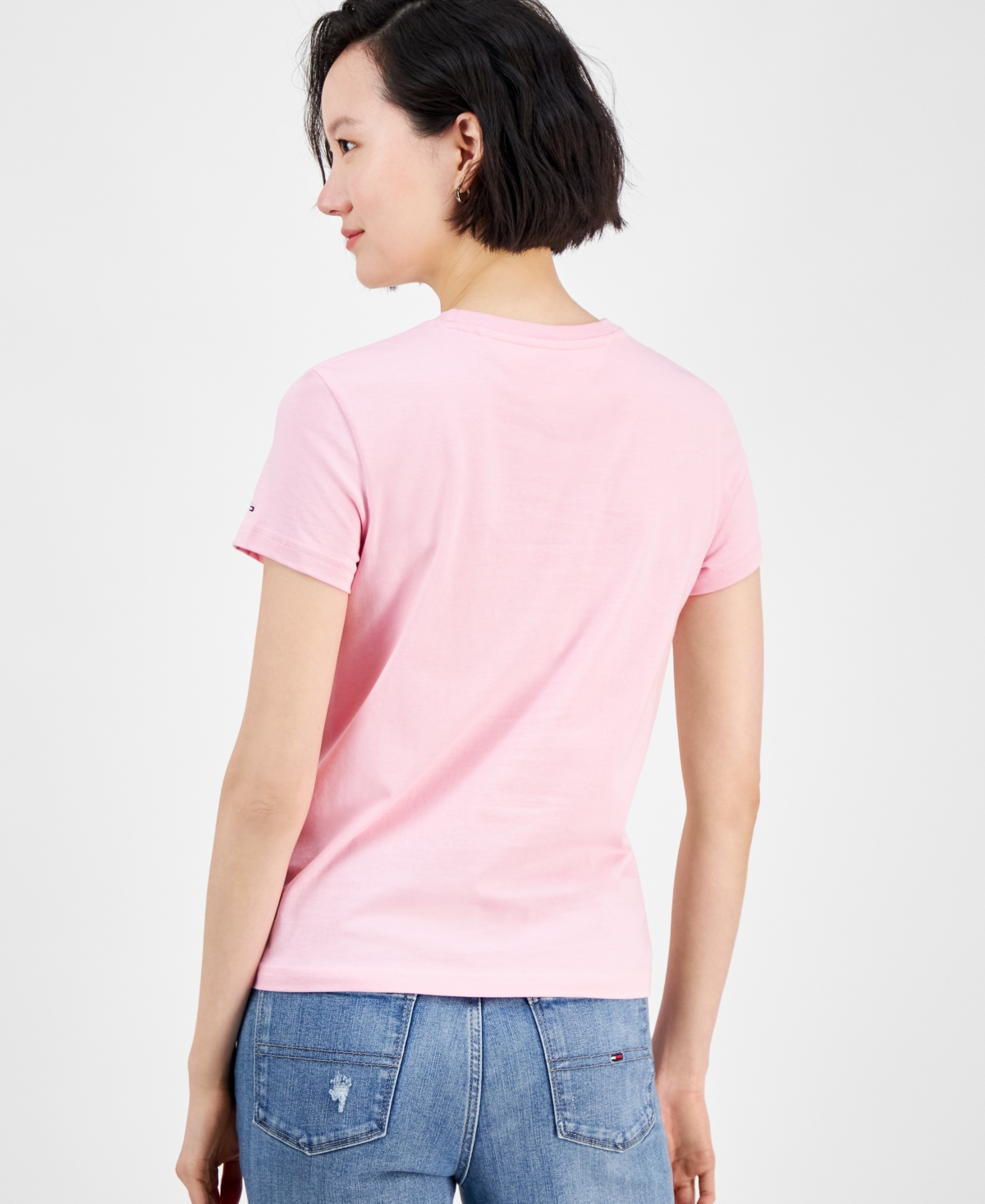 Tommy Jeans Women's Cotton X Nyc Heart Graphic T-shirt In Pink Sugar