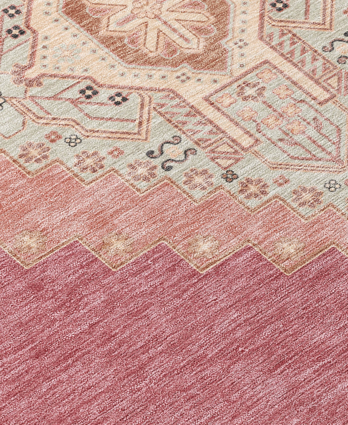 Addison Chantille Machine Washable Acn1014 5'x7'6" Area Rug In Rose