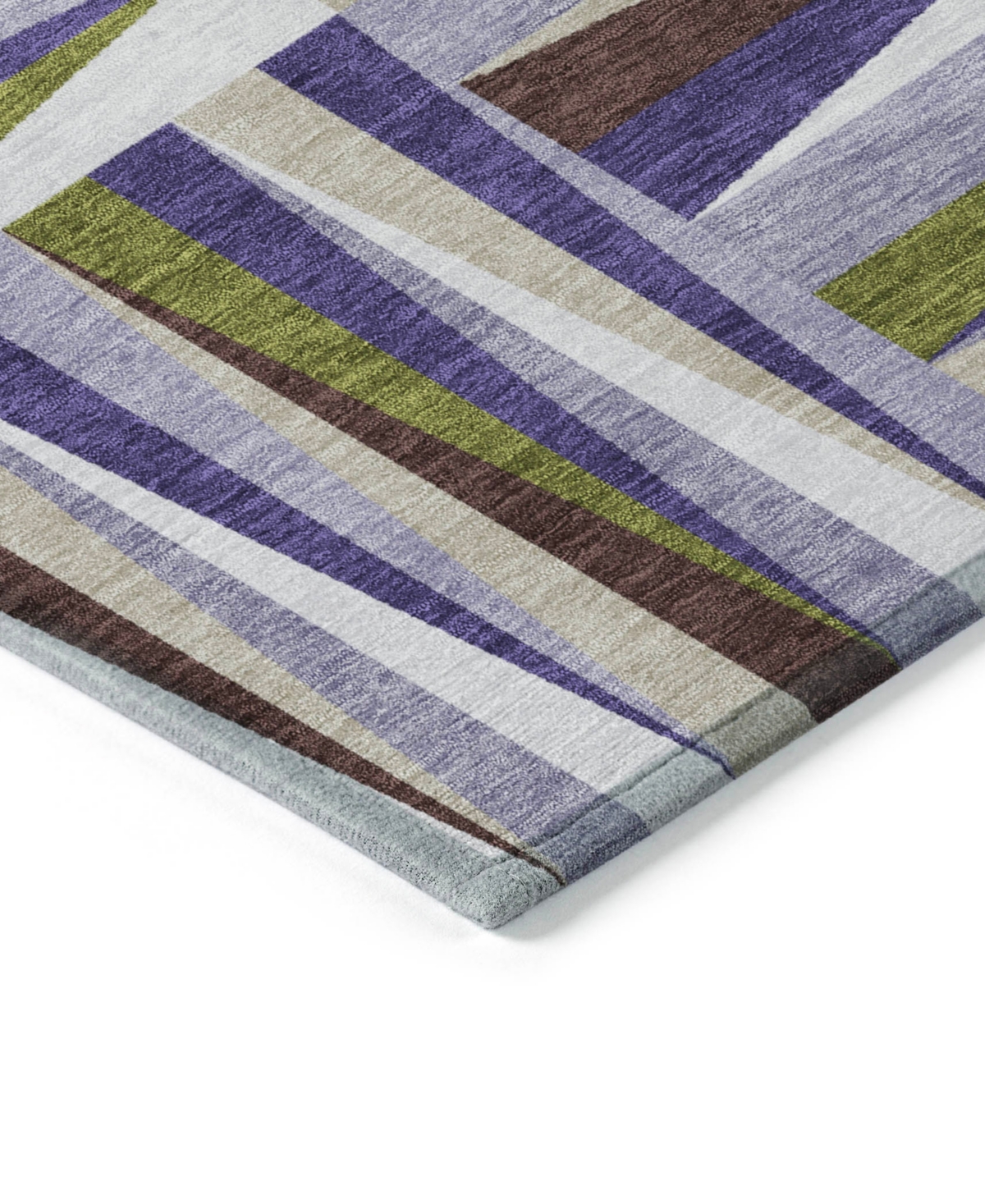 Addison Chantille Machine Washable Acn1012 3'x5' Area Rug In Lavender