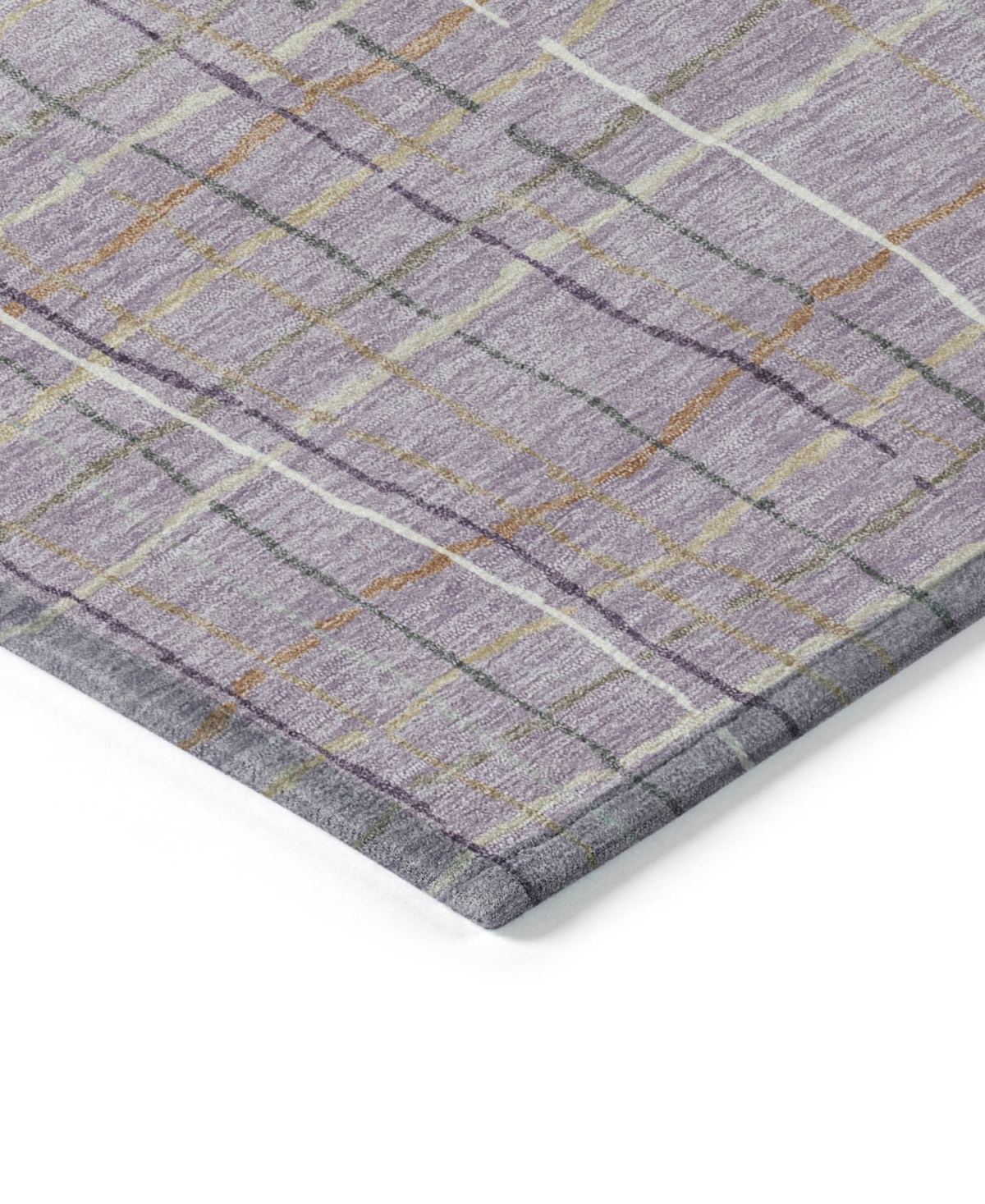 Addison Chantille Machine Washable Acn998 2'3"x7'6" Runner Area Rug In Lavender
