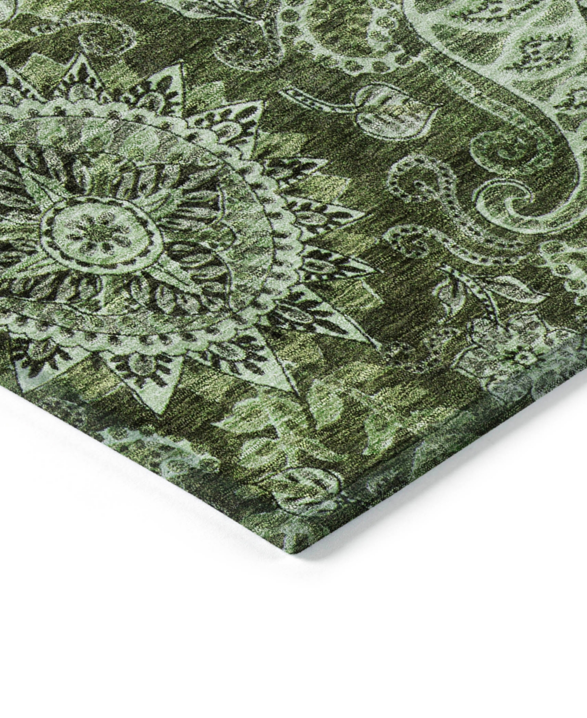 Addison Chantille Machine Washable Acn1078 8'x10' Area Rug In Olive