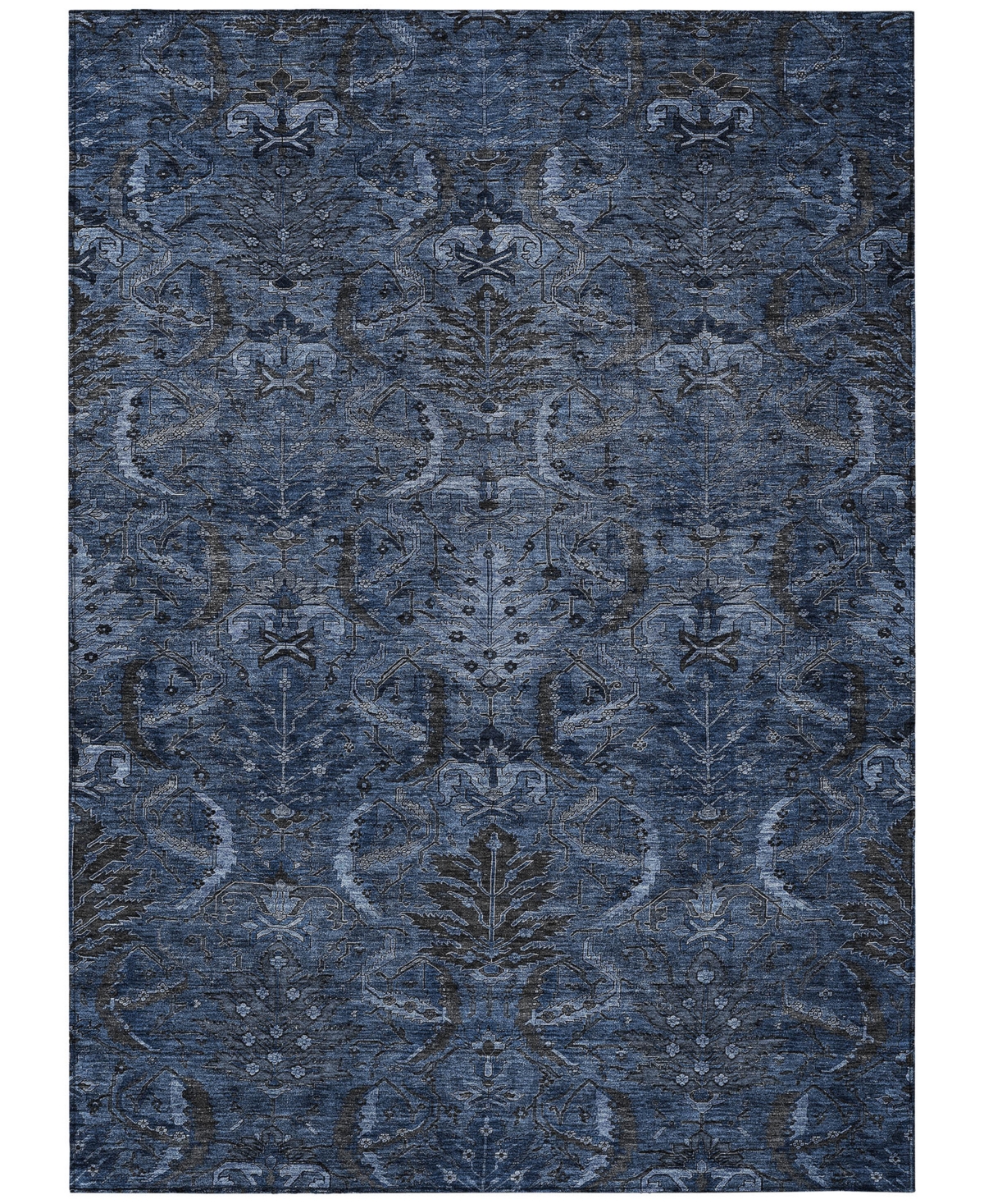 Addison Chantille Machine Washable Acn1082 5'x7'6" Area Rug In Navy