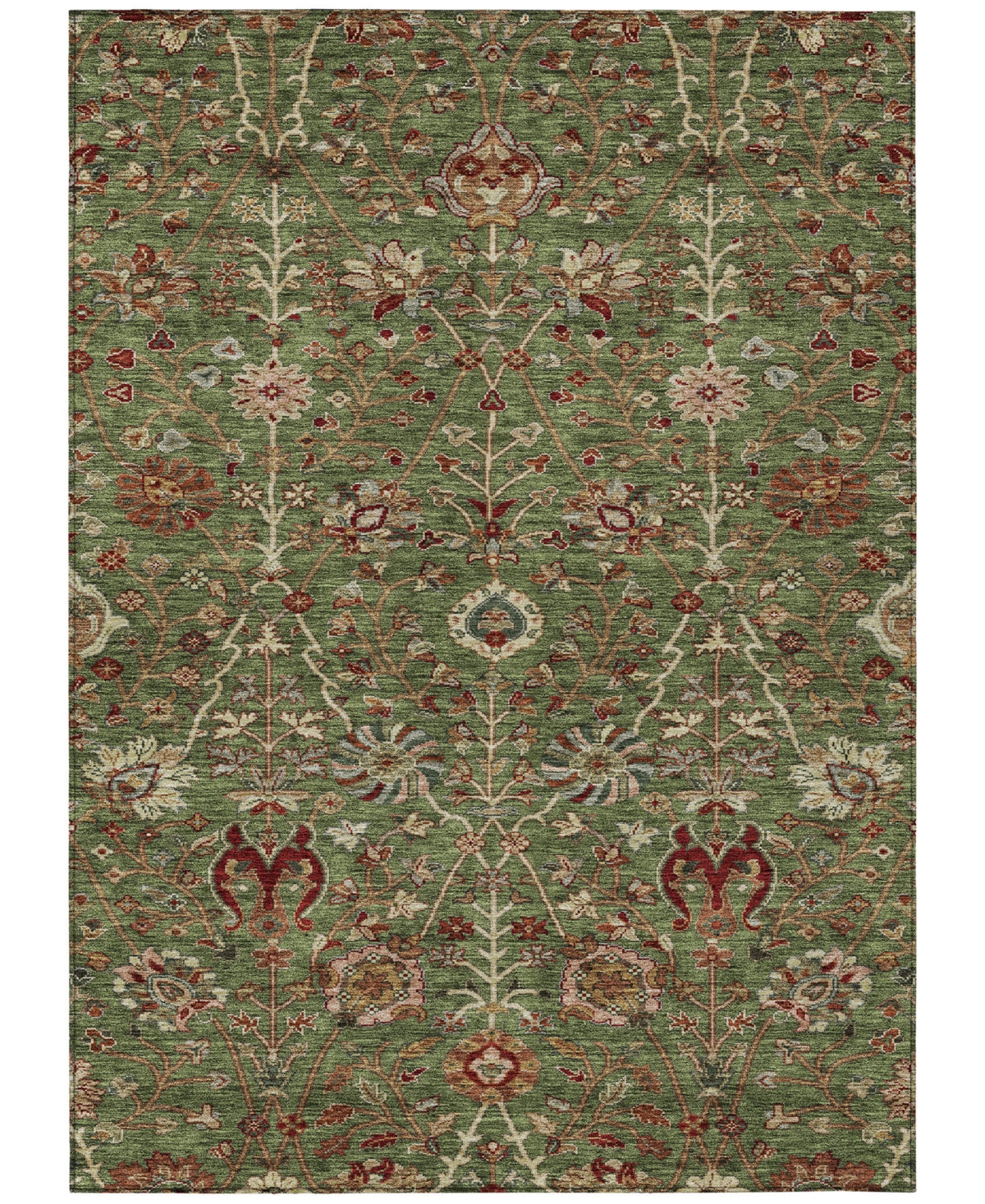 Addison Chantille Machine Washable Acn1085 3'x5' Area Rug In Moss