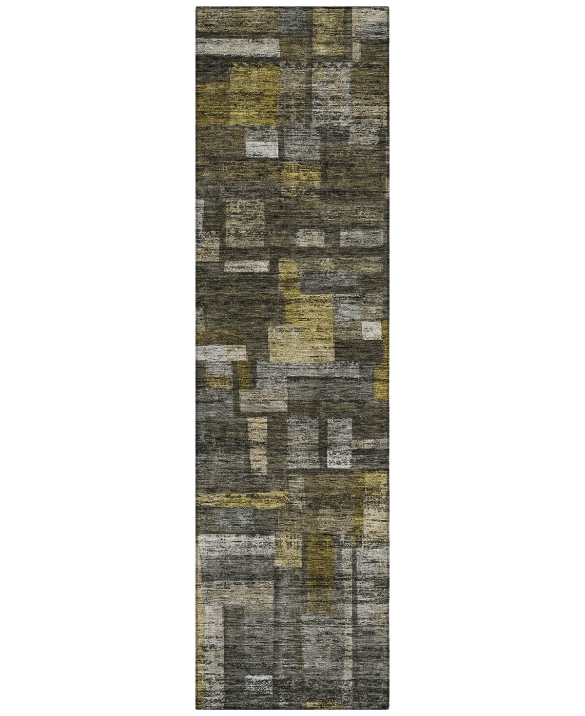 Addison Chantille Machine Washable Acn1090 2'3"x7'6" Runner Area Rug In Charcoal