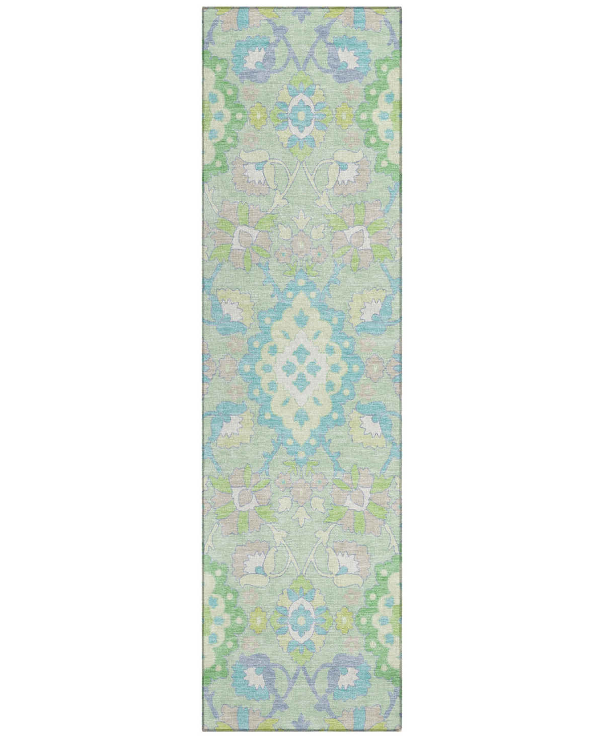Addison Chantille Machine Washable Acn1002 2'3"x7'6" Runner Area Rug In Mint