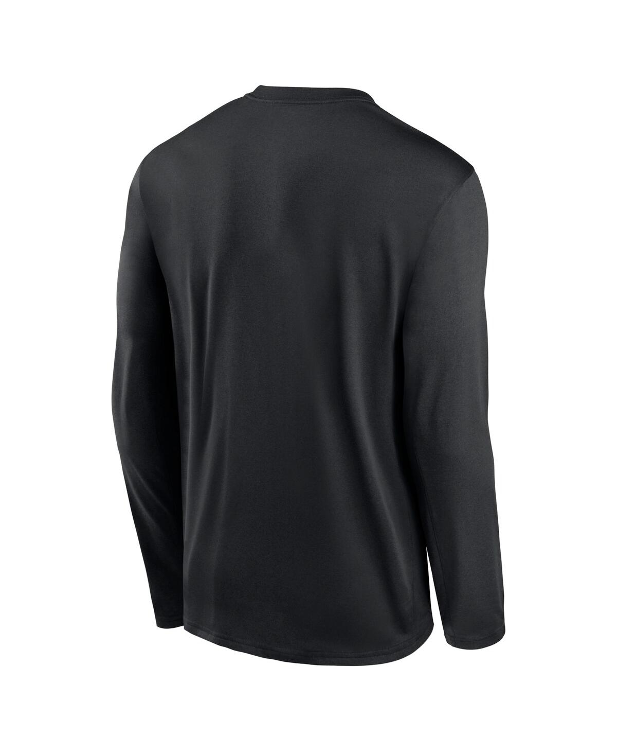 Nike Men'sOhio State Buckeyes Primary Stack Legend Long Sleeve T-Shirt - Black