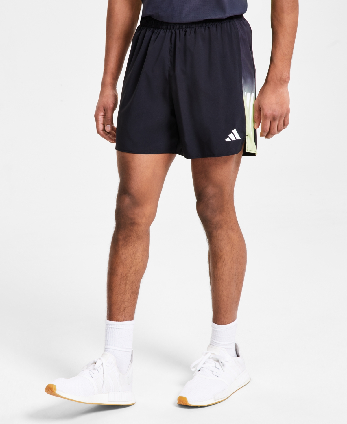 Adidas Originals Men's Own The Run Colorblocked Shorts In Black,green