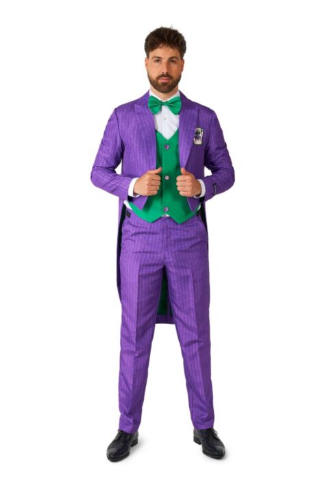 Suitmeister Men's Official DC Comics Joker Tailcoat Costume Suits, цвет: Фиолетовый