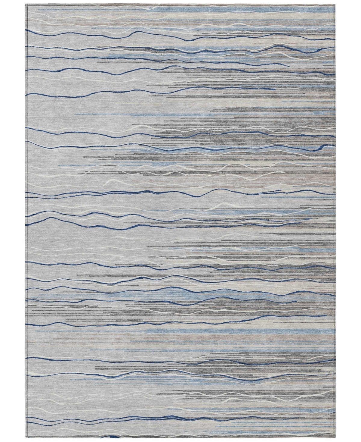 Addison Chantille Machine Washable Acn996 8'x10' Area Rug In Gray