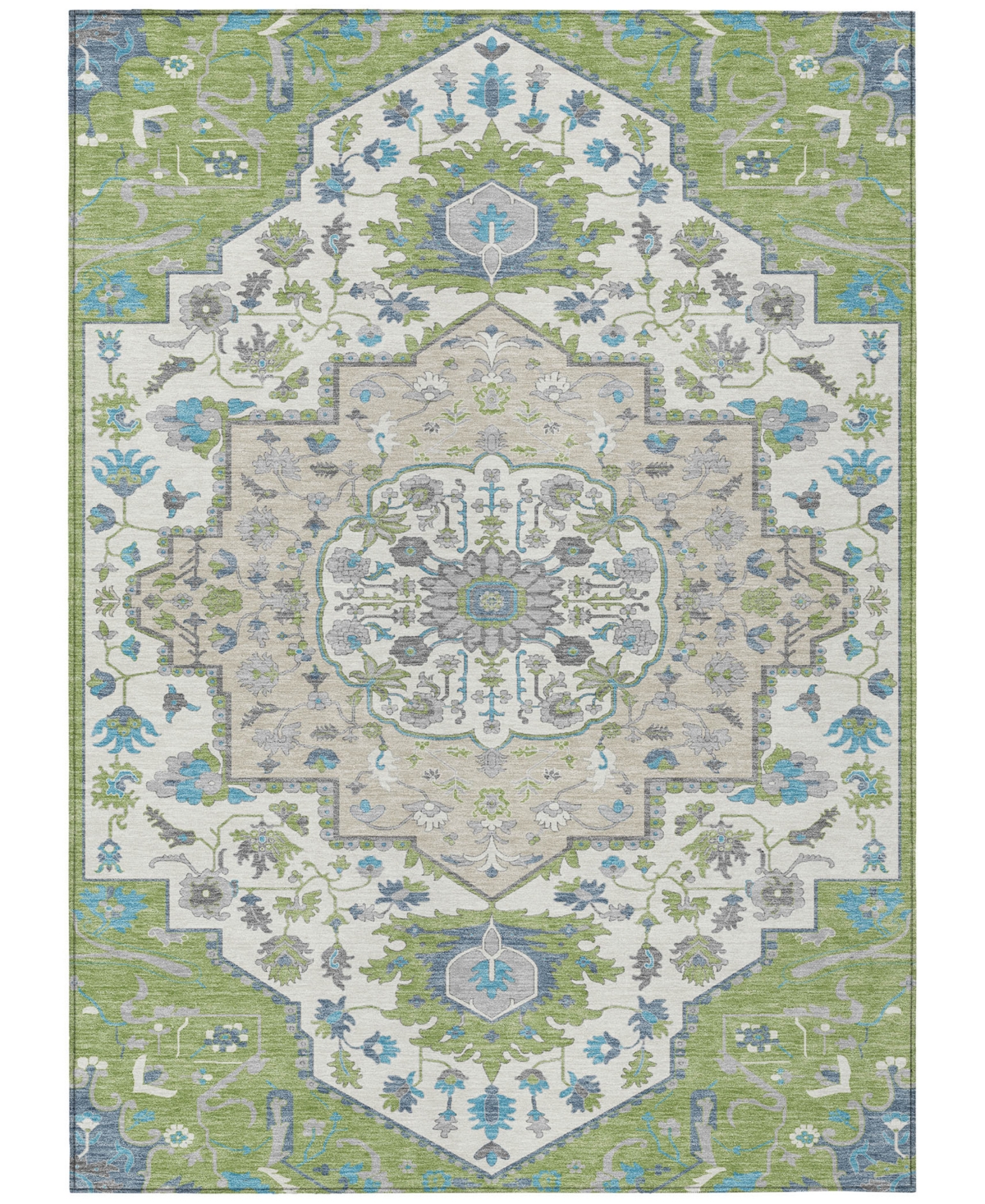 Addison Chantille Machine Washable Acn985 2'6"x3'10" Area Rug In Grass