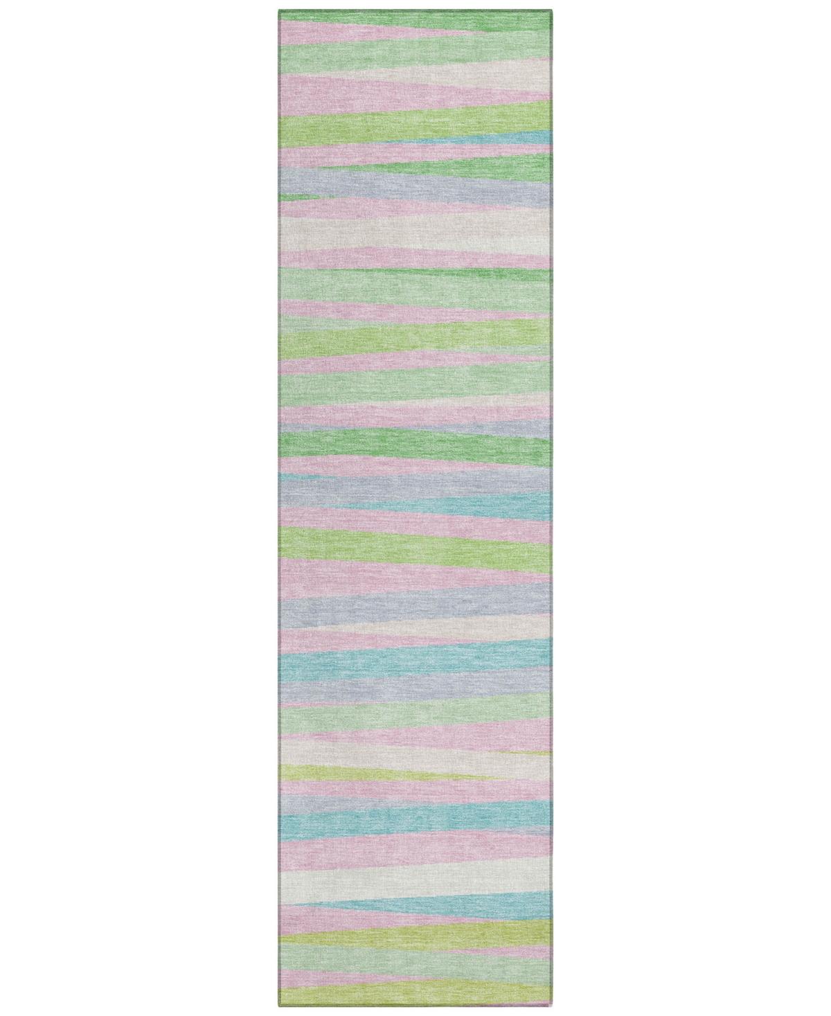 Addison Chantille Machine Washable Acn997 2'3"x7'6" Runner Area Rug In Mint