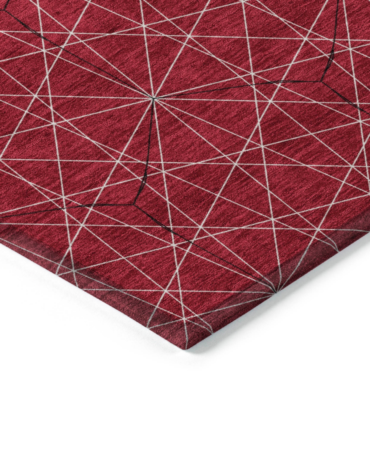 Addison Chantille Machine Washable Acn987 2'3"x7'6" Runner Area Rug In Red