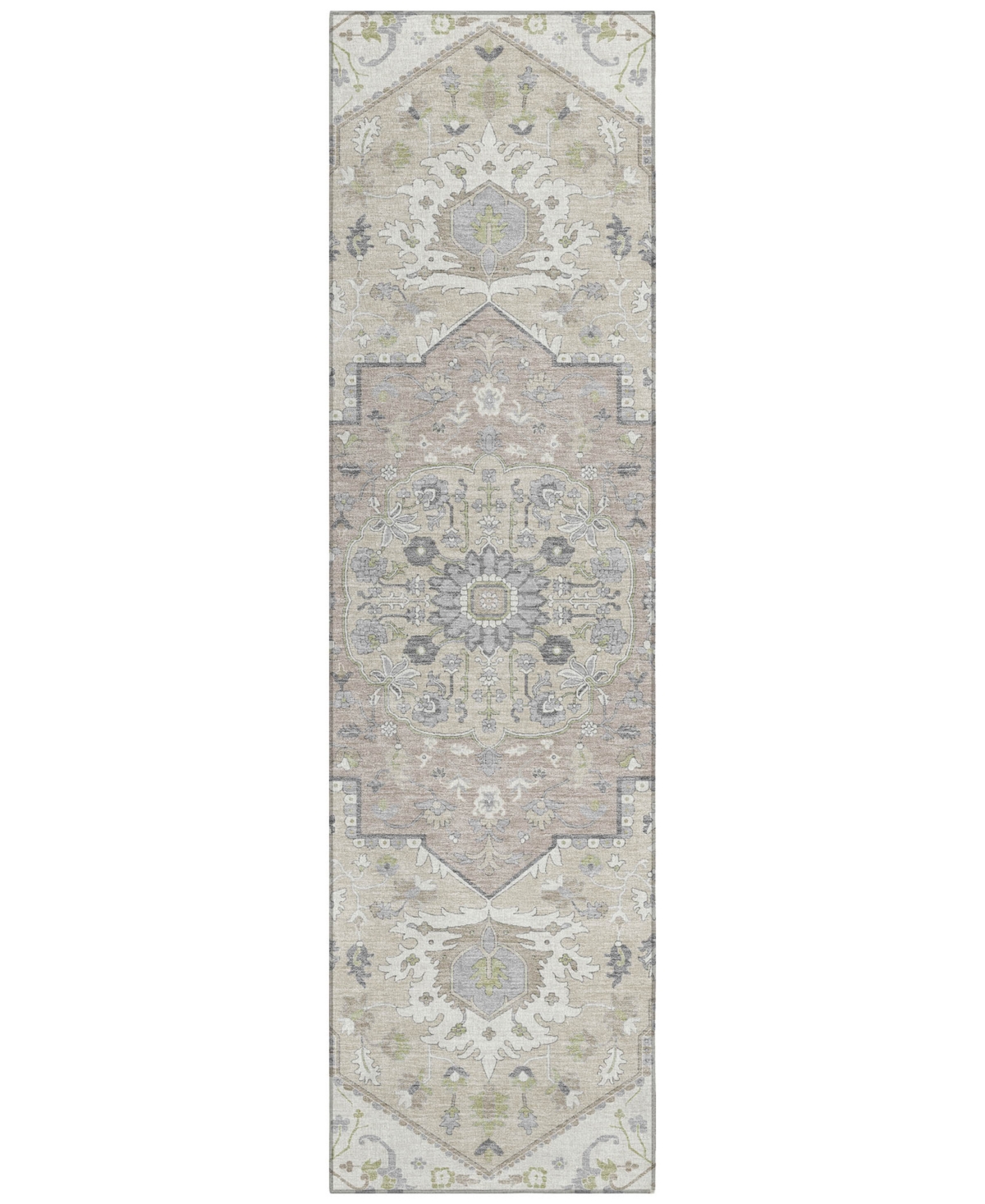 Addison Chantille Machine Washable Acn985 2'3"x7'6" Runner Area Rug In Ivory
