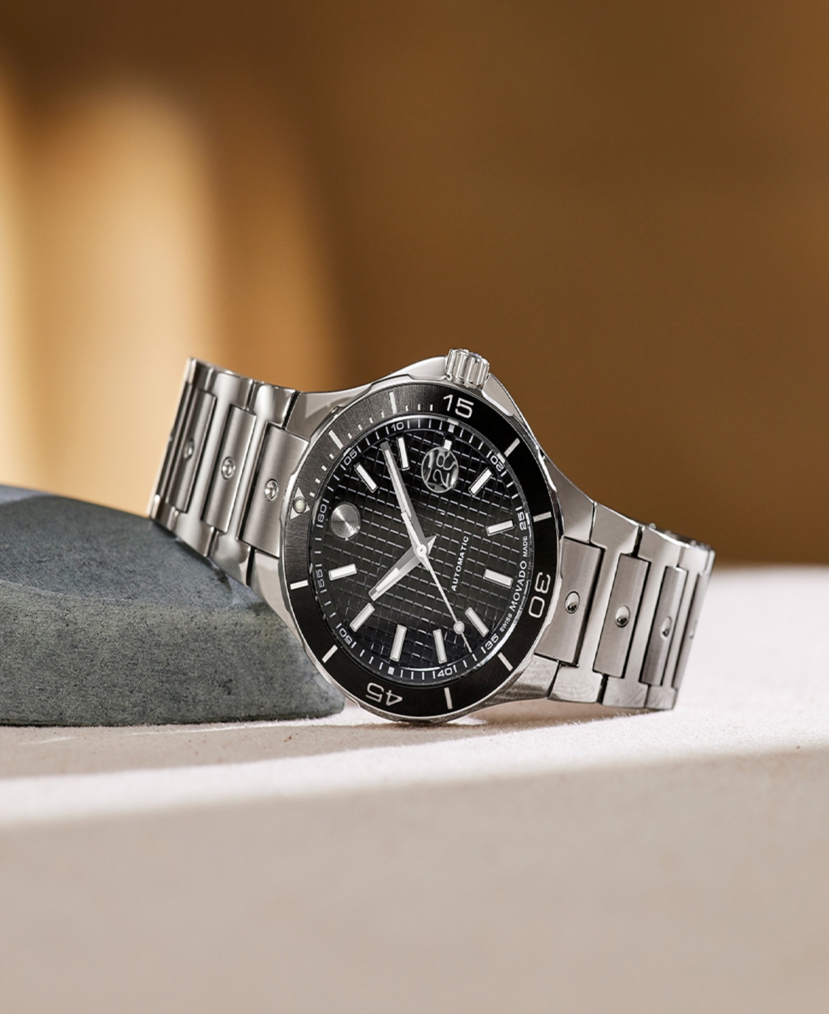 Movado Men's S.e. Diver Swiss Automatic Stainless Steel Watch, 43mm