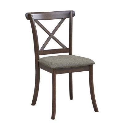 Streamdale Upholstered X-Back Dining Chairs (Set of 2)