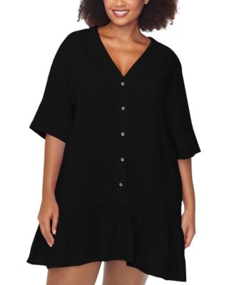 Trendy Plus Size Sol Cotton Cover-Up