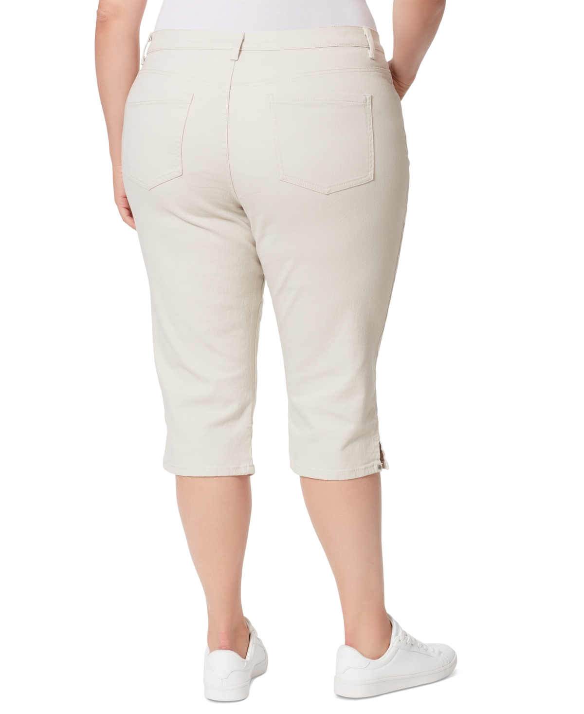 Gloria Vanderbilt Plus Size Capri Jeans In Stonewood