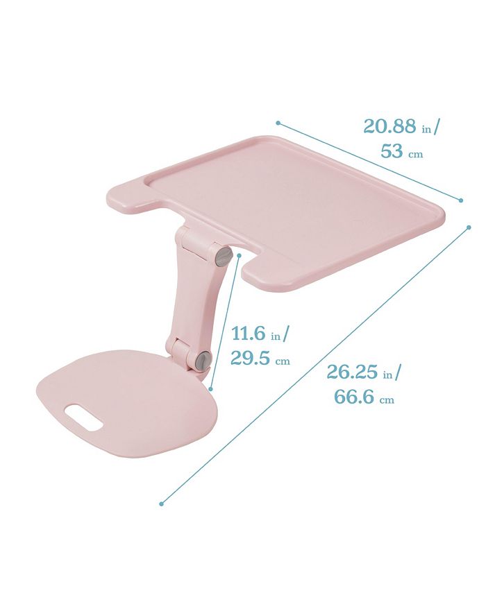 ECR4Kids The Surf Folding Portable Lap Desk, Large, Black, 1-Piece - Pink - 1