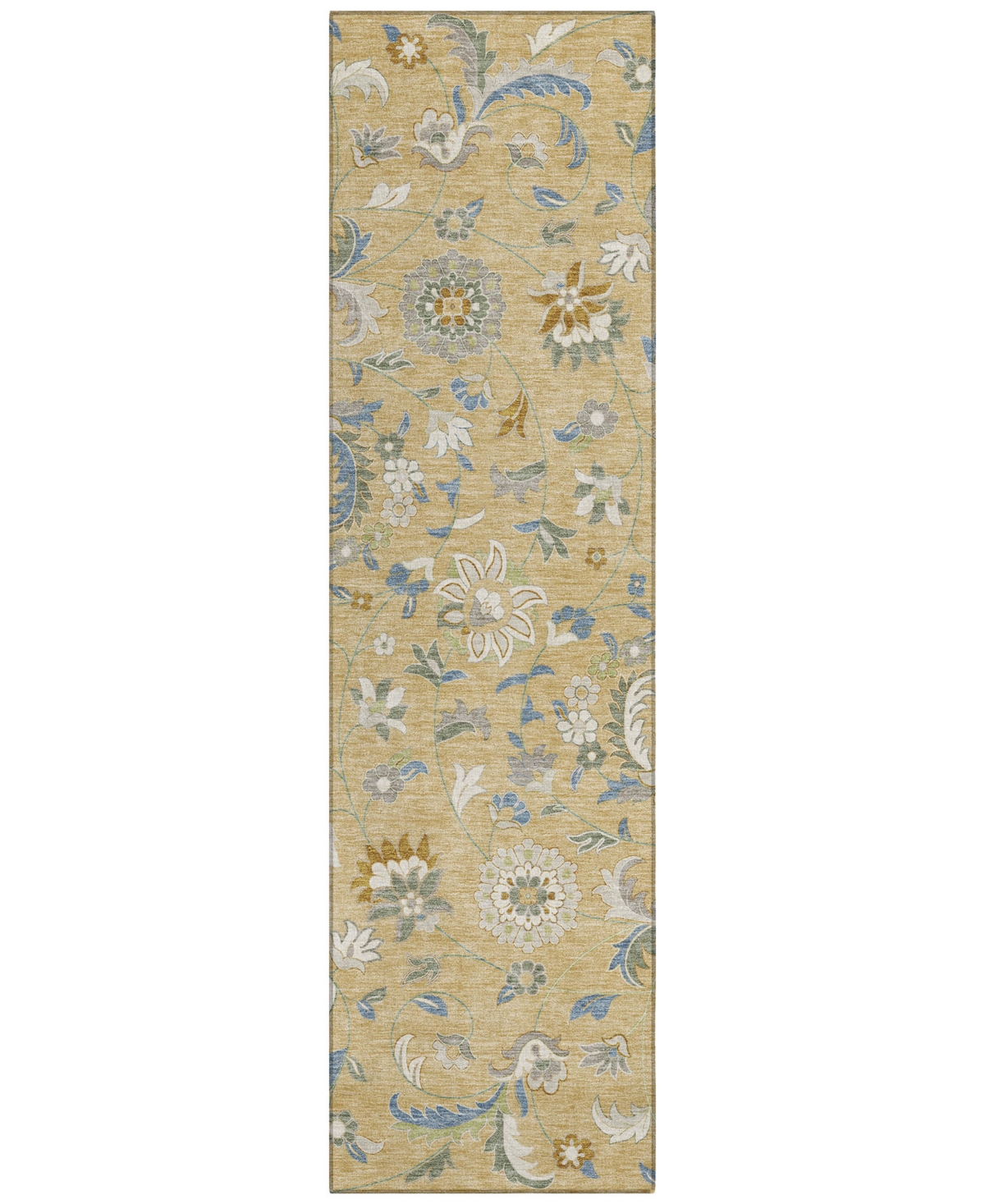 Addison Chantille Machine Washable Acn1006 2'3"x7'6" Runner Area Rug In Wheat