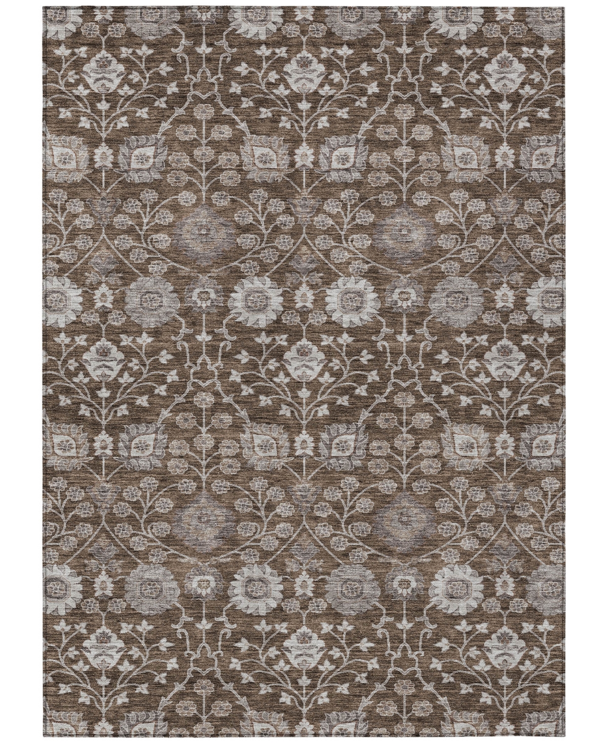 Addison Chantille Machine Washable Acn1155 3'x5' Area Rug In Chocolate