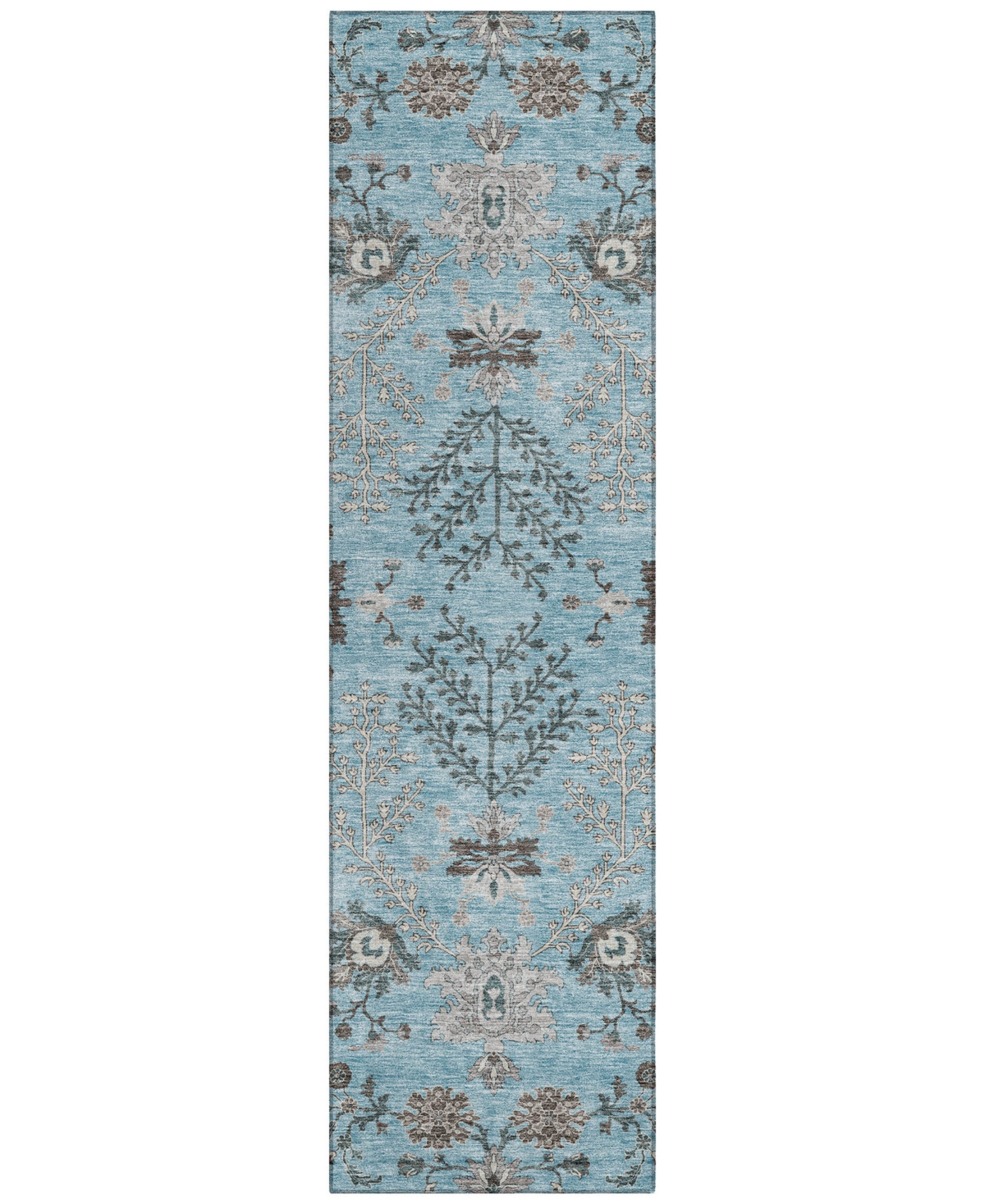 Addison Chantille Machine Washable Acn1156 2'3"x7'6" Runner Area Rug In Mist