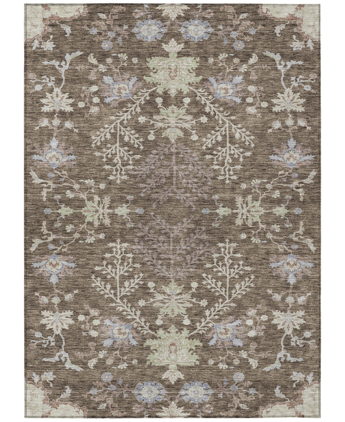 Addison Chantille Machine Washable Acn1156 5'x7'6" Area Rug In Brown