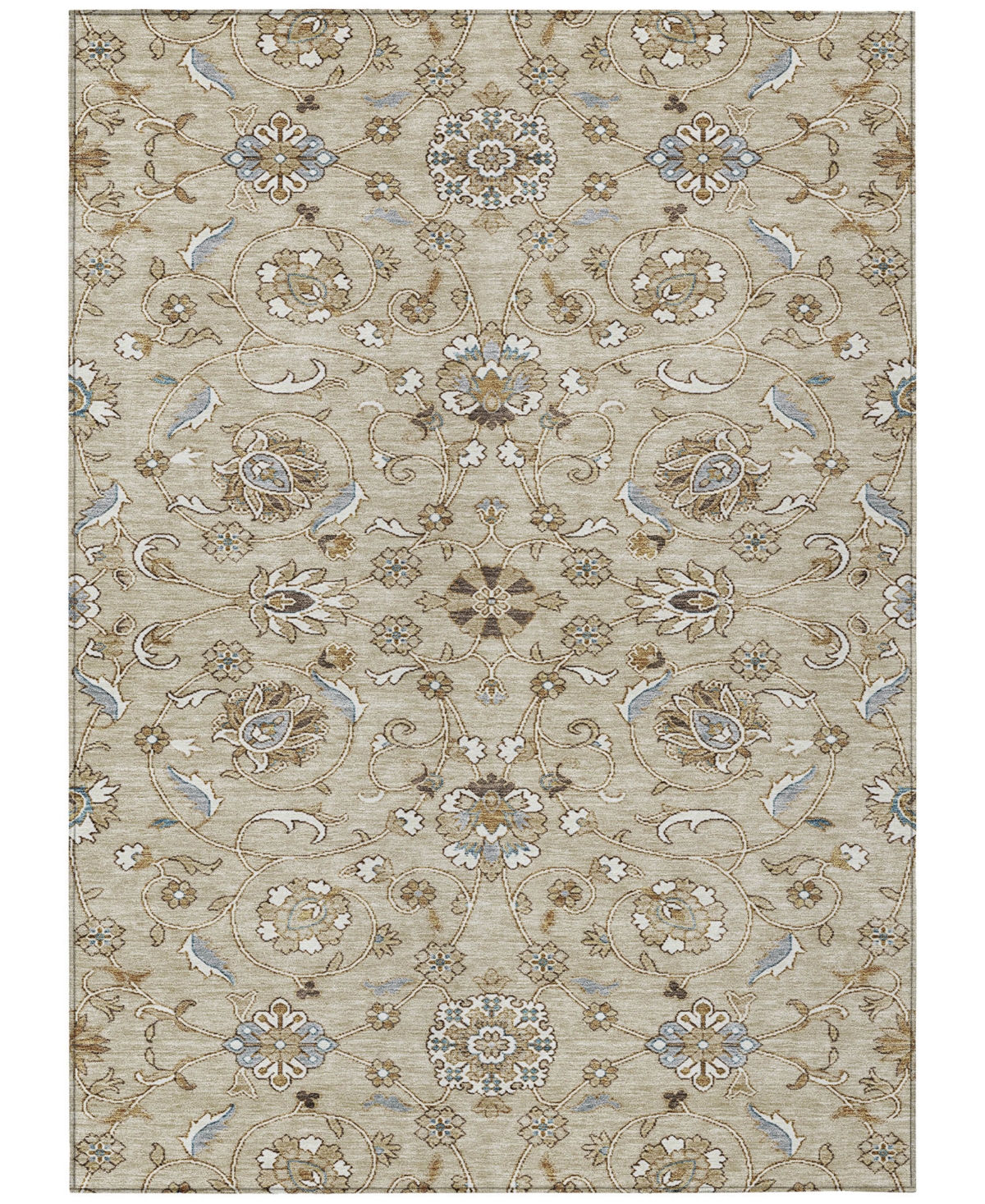 Addison Chantille Machine Washable Acn1149 8'x10' Area Rug In Beige