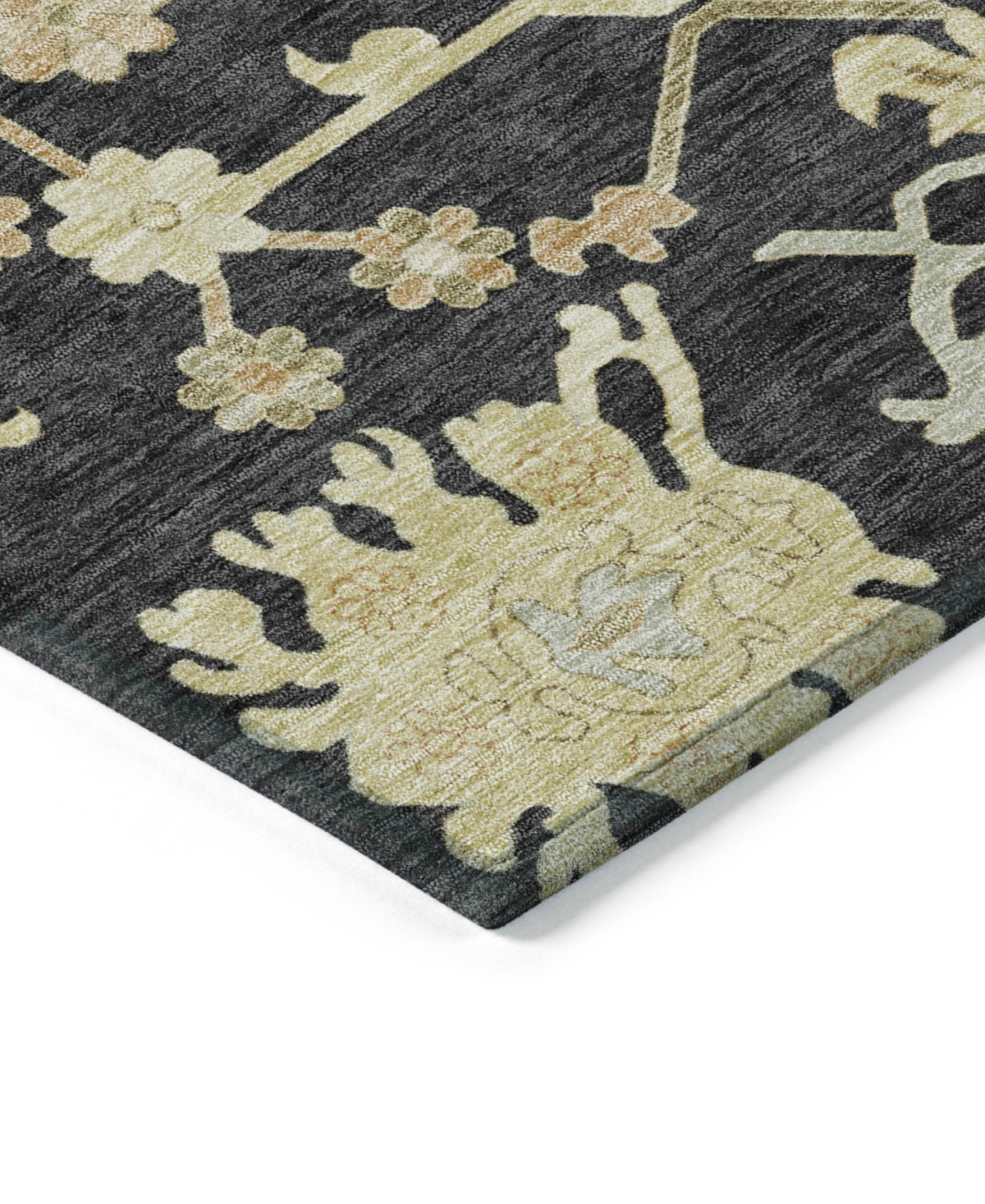 Addison Chantille Machine Washable Acn1150 2'3"x7'6" Runner Area Rug In Black
