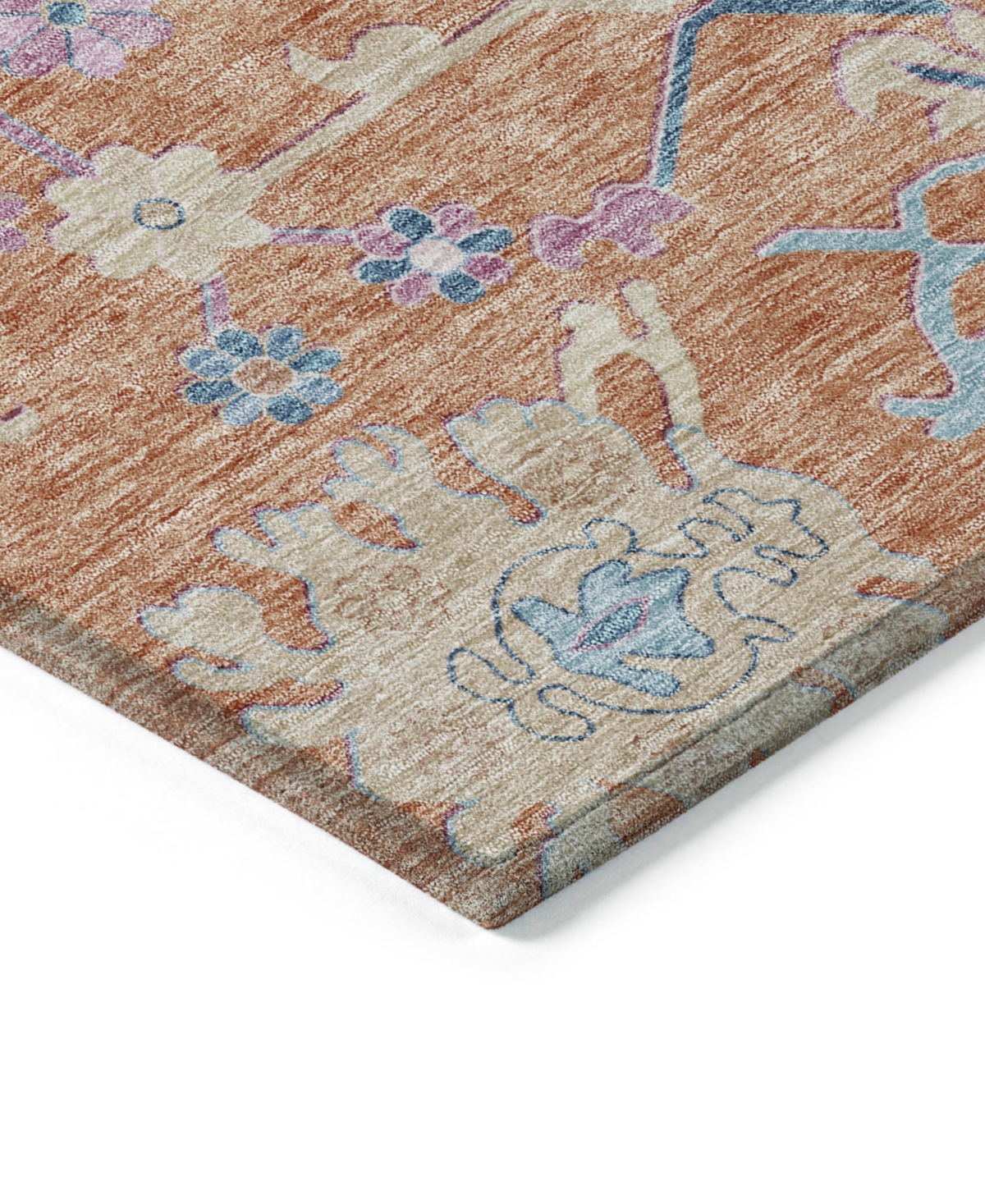 Addison Chantille Machine Washable Acn1154 2'3"x7'6" Runner Area Rug In Orange