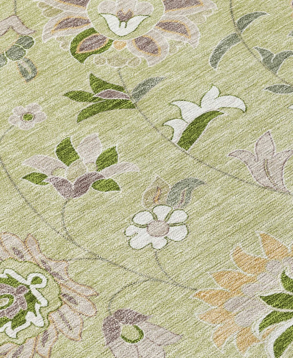 Addison Chantille Machine Washable Acn1006 2'6"x3'10" Area Rug In Grass