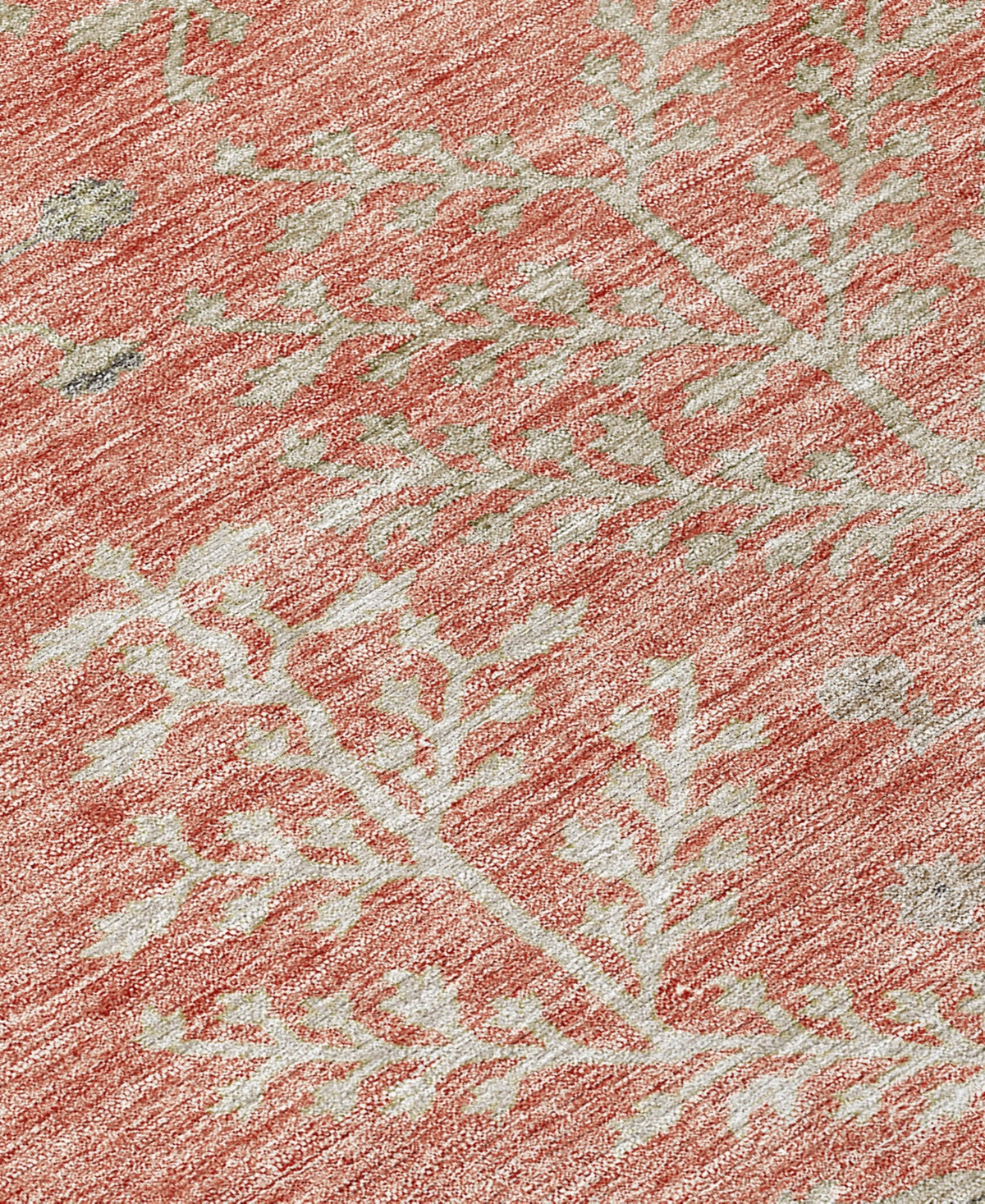 Addison Chantille Machine Washable Acn1156 8'x10' Area Rug In Coral