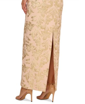Adrianna Papell Women's Matelasse Long Sheath Dress - Macy's