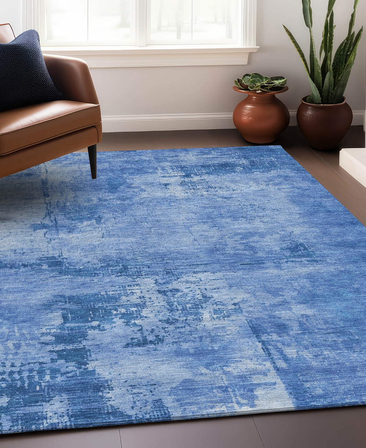 Addison Chantille Mahine Washable Acn1062 8'x10' Area Rug In Navy